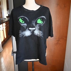 UNIF Split Side Psy Kitty Tee S